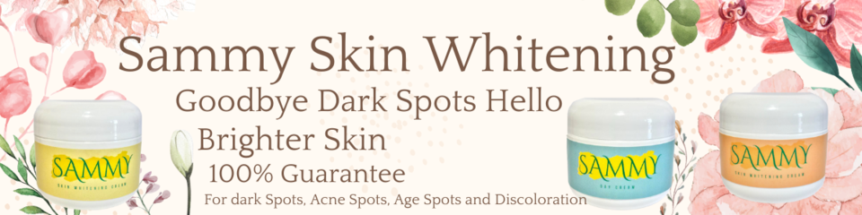 A welcome banner for Sammy_Skin Care