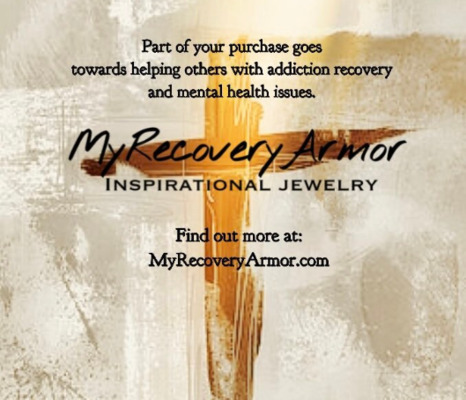 A welcome banner for My Recovery Armor's booth