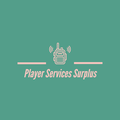 A welcome banner for Player Services Surplus