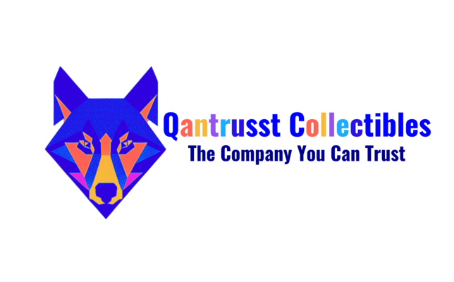 A welcome banner for Qantrusst Collectibles