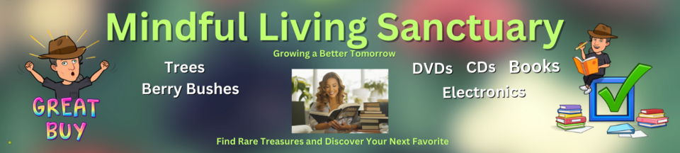 A welcome banner for Mindful Living Sanctuary - Find Rare Treasures and Discover Your Next Favorite