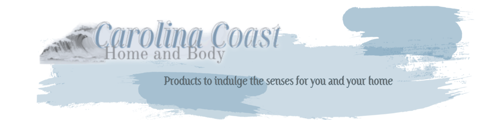 A welcome banner for Carolina Coast Home and Body