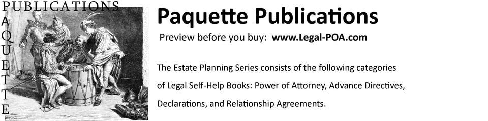 A welcome banner for Paquette Publications