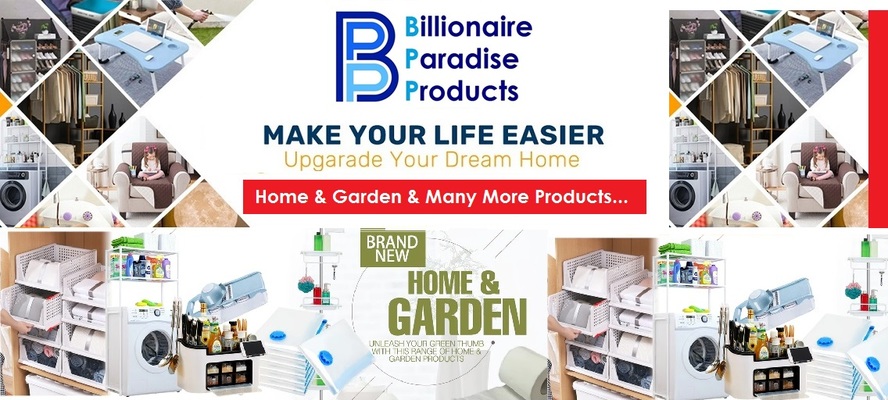 A welcome banner for  billionaire_paradise_products
