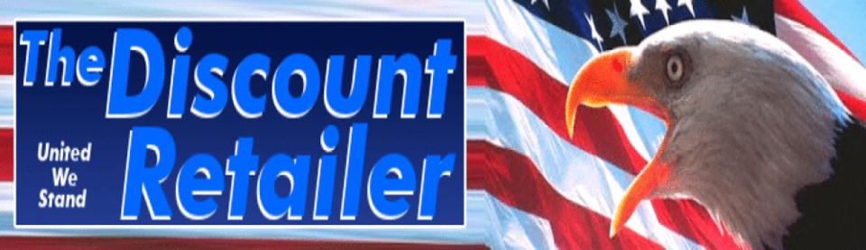 A welcome banner for thediscountretailer LLC booth