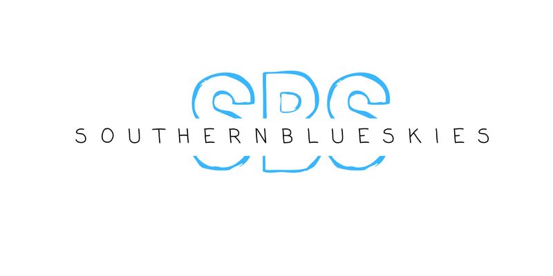 A welcome banner for SouthernBlueSkies booth