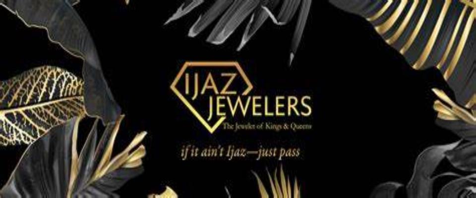 A welcome banner for ijaz_jewelers's booth