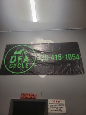 A welcome banner for DFA CYCLES