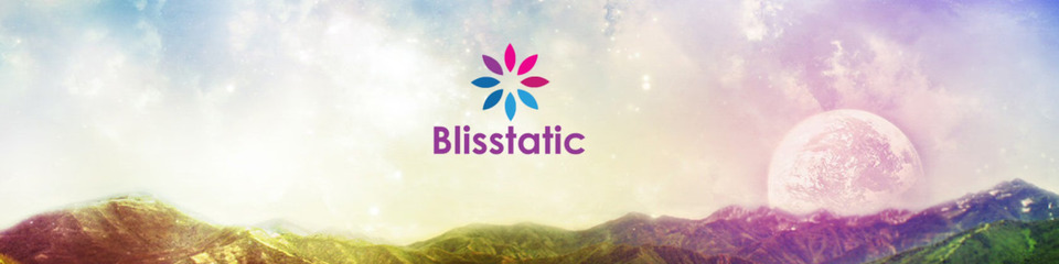 A welcome banner for Blisstatic.com Spiritual Activations, Attunements & Charged Digi Art