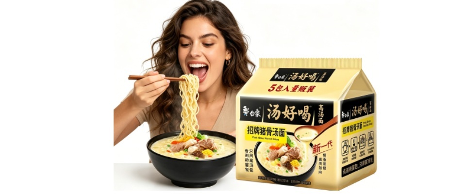 A welcome banner for Qinyi's store
