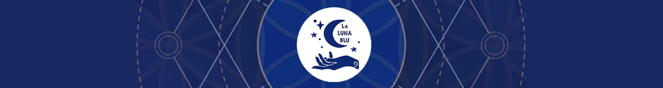 A welcome banner for La Luna Blu Handbags