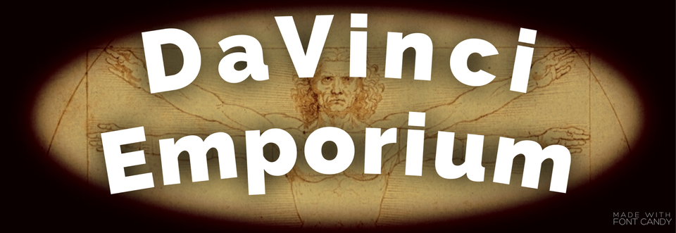 A welcome banner for DaVinci Emporium 