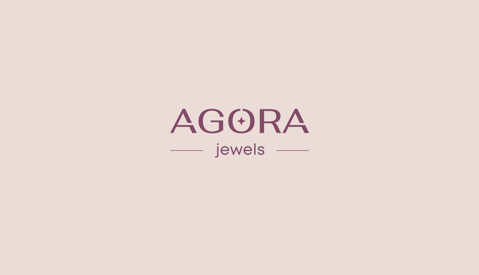 A welcome banner for AgoraJewels's booth