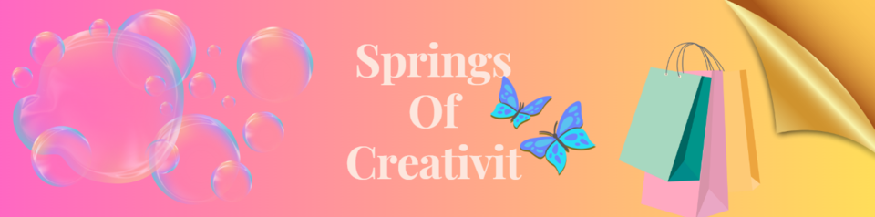 A welcome banner for SpringsOfCreativit