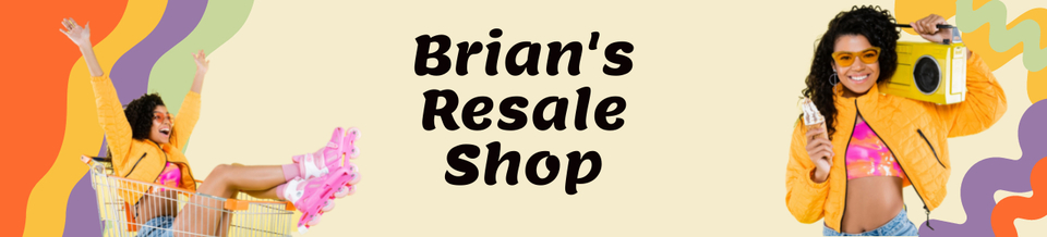 A welcome banner for Brian's store
