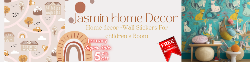 A welcome banner for Jasmin Home Decore