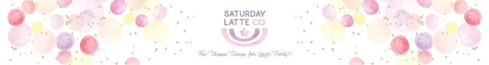 A welcome banner for SaturdayLatteCo