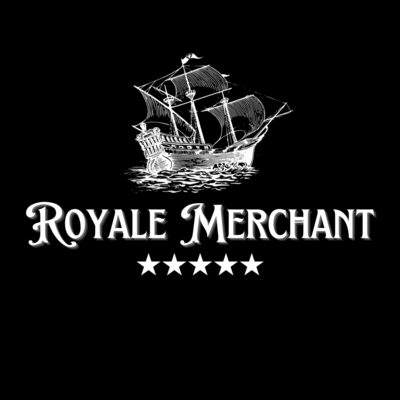 A welcome banner for Royale Merchant