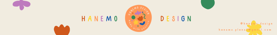 A welcome banner for Hanemo Design
