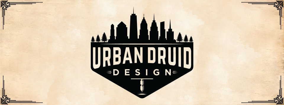 A welcome banner for Urban Druid Design