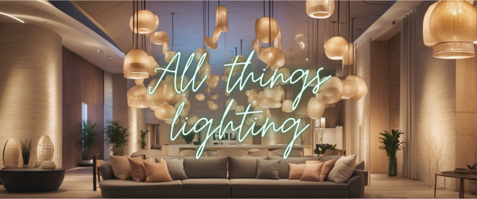 A welcome banner for All Things Lighting