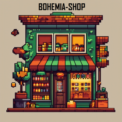 A welcome banner for BOHEMIA-SHOP