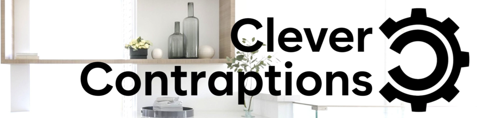 A welcome banner for Clever Contraptions's booth