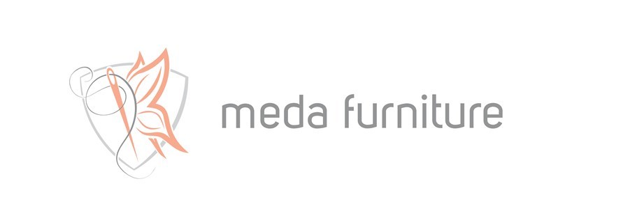 A welcome banner for Meda Furniture