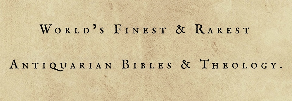A welcome banner for E.T. Rare Books-World’s Finest & Rarest Antiquarian Bibles & Theology.