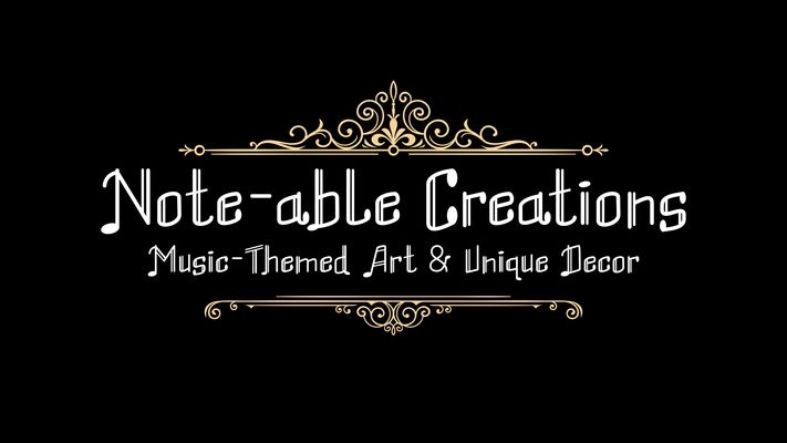 A welcome banner for Note-able Creations LLC