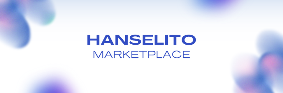 A welcome banner for HANSELITO MARKETPLACE
