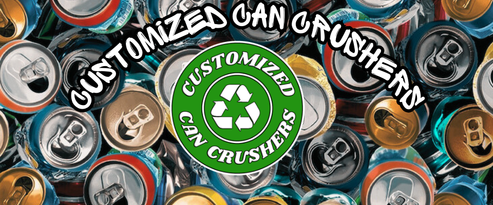 A welcome banner for Custom_Can_Crushers's booth