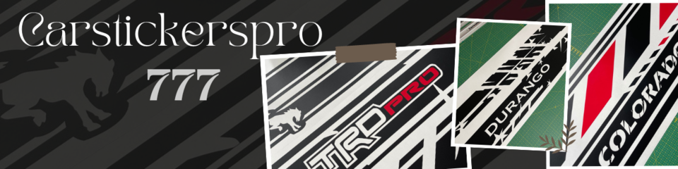 A welcome banner for CarStickersPro777