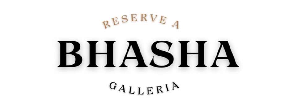 A welcome banner for Bhasha's store