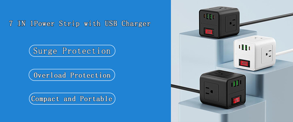 A welcome banner for INRUIJA Power Strip