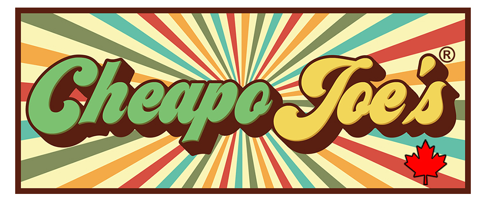 A welcome banner for Cheapojoes.ca