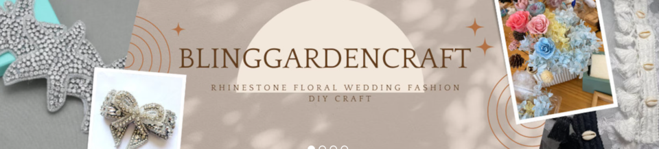 A welcome banner for BlingGardenCraft
