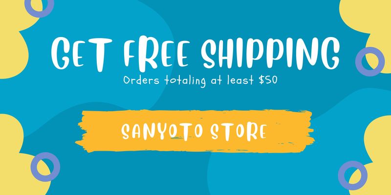 A welcome banner for sanyoto's store