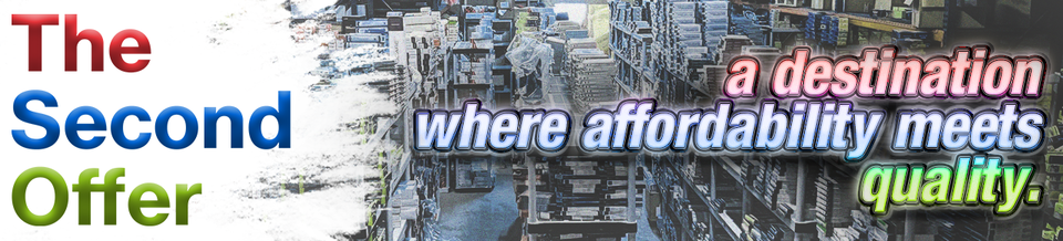 A welcome banner for The Second Offer