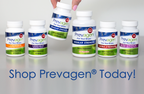 A welcome banner for Prevagen Official Store