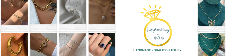 A welcome banner for Laprecieuz de Arthes Jewelry