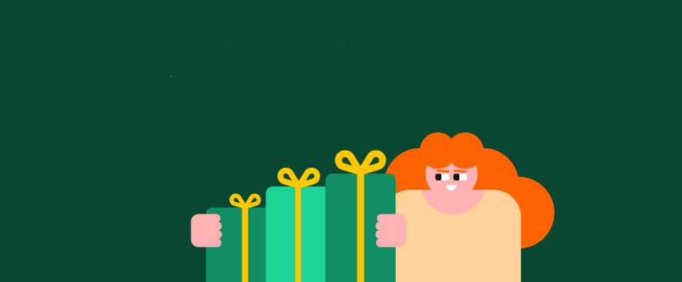 A welcome banner for Daniel's store