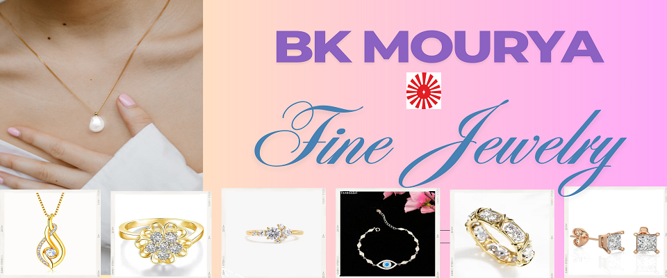 A welcome banner for Bk Mourya Fine Jewelry