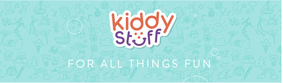 A welcome banner for Kiddy Stuff