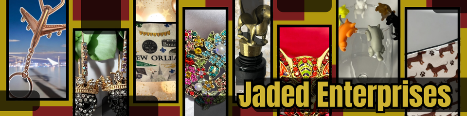 A welcome banner for Jaded Enterprises Where Wine and Whimsy Meet