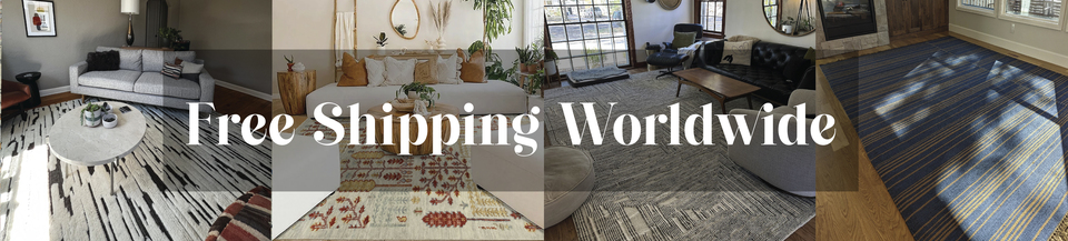 A welcome banner for Shritija Rugs