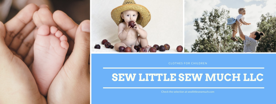 A welcome banner for Sew Little Sew Much LLC