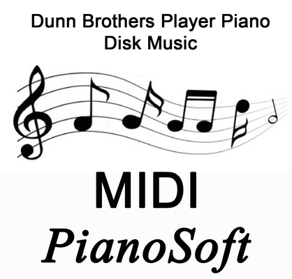 A welcome banner for Player Piano Music for Yamaha & PianoDisc