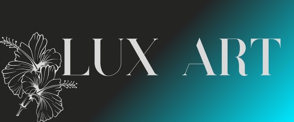 A welcome banner for Lux Art