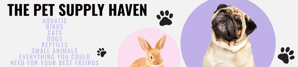 A welcome banner for The Pet Supply Haven